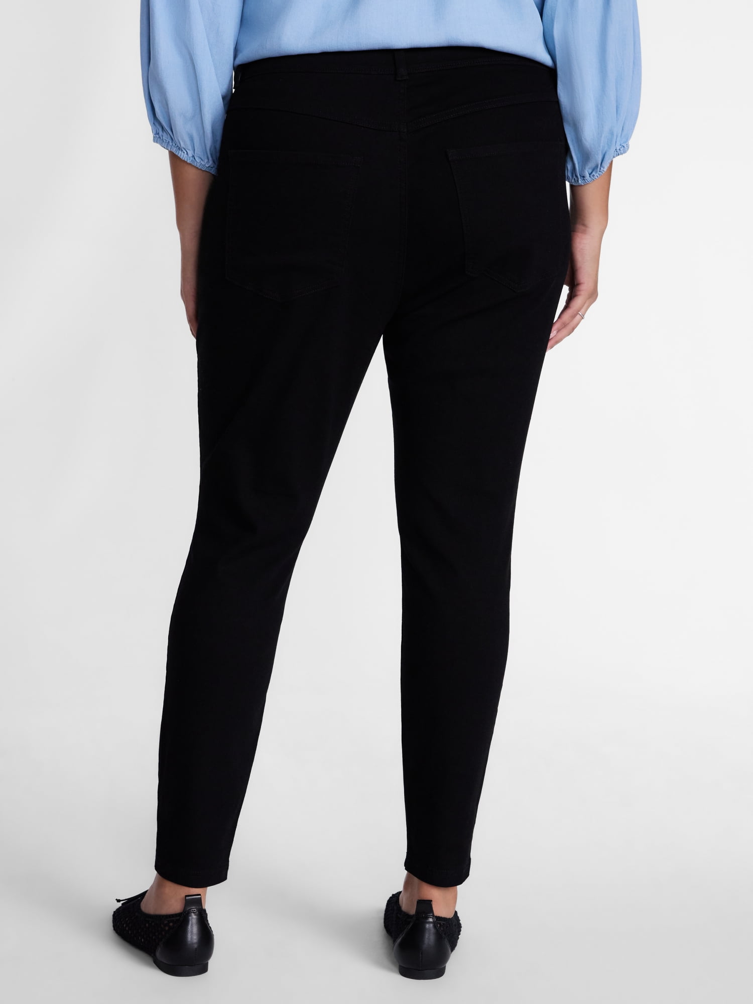 Terra & Sky Women's Plus High Rise Skinny Jeggings, Sizes 0X-4X