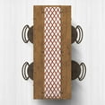 thumbnail image 2 of Creative Products Painted Diamond Pattern Rust 16x90 Poly Twill Table Runner, 2 of 3