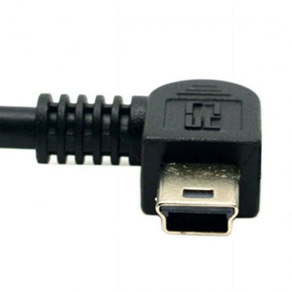 FVH USB A Type Female OTG to Right angled 90 Degree Mini B Male Cable 10cm
