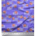 thumbnail image 1 of Soimoi Cotton Voile Fabric Leaves & Floral Artistic Print Sewing Fabric Yard 42 Inch Wide, 1 of 3