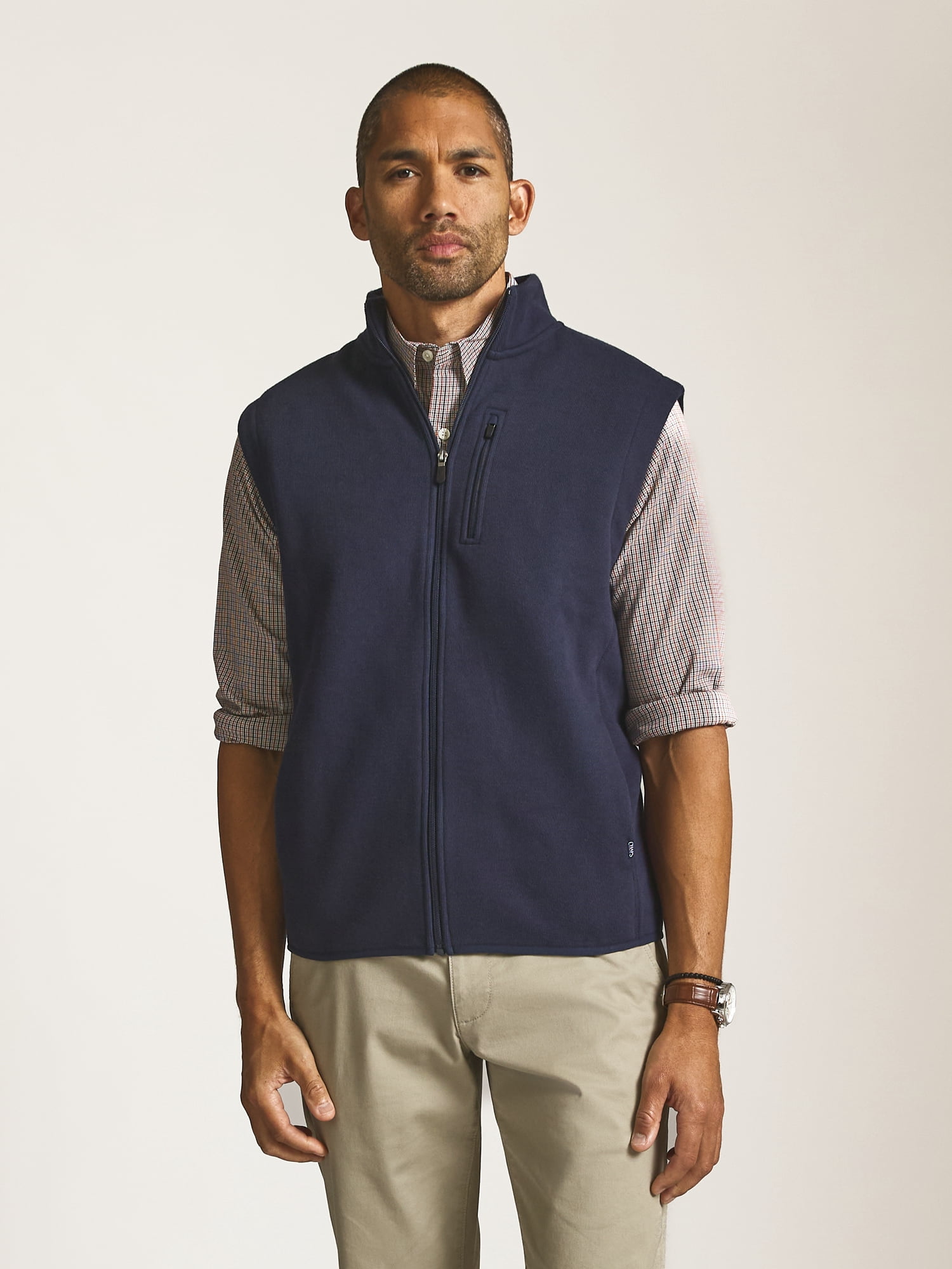 Chaps Men’s and Big Men’s Everyday Performance Norwell Sweater Fleece Vest, Sizes S–2XL
