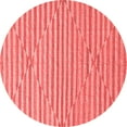 thumbnail image 1 of Ahgly Company Indoor Round Solid Red Modern Area Rugs, 7' Round, 1 of 4
