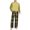 Yellow, variant on Naittoop Mens Pajama Set Long Sleeve PJs, Soft Lightweight Sleepwear with Pockets, Comfortable Loungewear for Sleeping