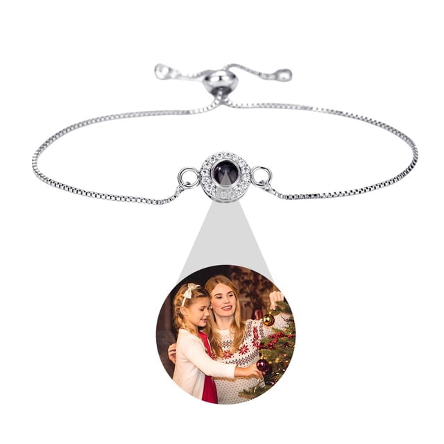 TQEHS Pulsera con proyección de fotos personalizada con un diseño moderno y versátil. Hot O1 T0J6