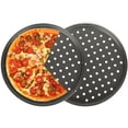 thumbnail image 4 of Pizza Pans With Holes 12 Inch Bottom in Diameter Pizza Pan Dishwasher Safe Perfect Results Premium Non-Stick Bakeware Pizza Crisper Pans (1 set), 4 of 7
