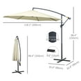 thumbnail image 3 of Outsunny 10’ Diameter Deluxe Patio Umbrella, 3 of 10