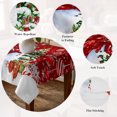 thumbnail image 5 of Red Christmas Table Cloth Waterproof Tablecloths, Snowman Xmas Tree Ball Gifts Winter Tablecloth Dining Table Cover for Kitchen Party Tabletop Outdoor, Rectangle Tablecloth 60x120 Inch, 5 of 9