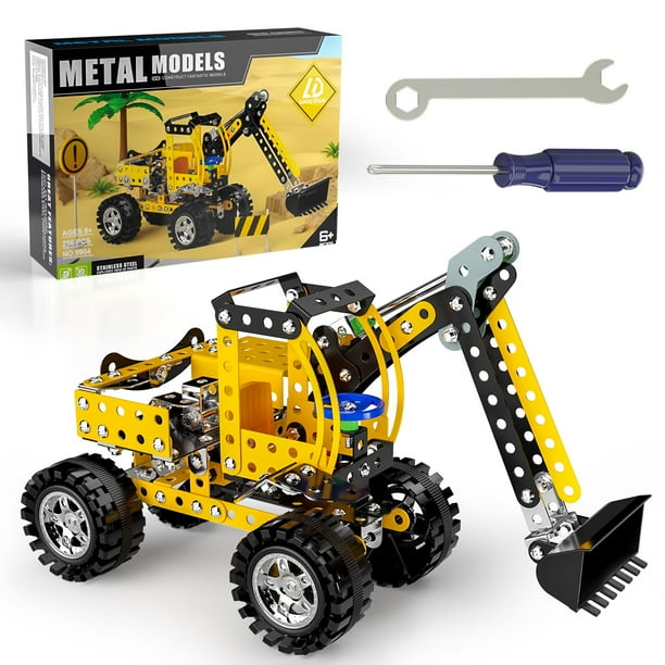 Kit de maqueta de bulldozer de metal Lucky Doug de STEM Building Toy