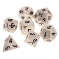 thumbnail image 1 of 7 piezas de dados digitales de múltiples caras D4-D20 para de de poliédrico CUTICAT Dado, 1 of 8