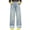 0-Light Blue456, variant on Lullu Little Girls Casual Denim Pants Pull On Straight Leg Loose Fit Jeans, Sizes 6-7