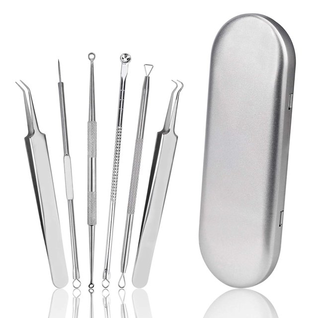 Blackhead Dissolvant Comedone Squeezer Set Noir Tête d'Acné Noir Tête Dissolvant Peau Tache Extrait