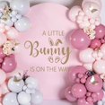 thumbnail image 4 of A Little Bunny is On The Way Sign Balloon Arch Decor Sticker，Baby Shower Party Rabbit Themed Decal Sign，Gender Reveal Party Decorations, for Spring Easter Rabbit Themed Baby Shower, 4 of 8