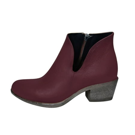 

HGWXX7 Boots Short Fashion Retro Heels Shoes Zipper Women s Breathable High Women s Boots Fall Shoes