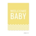 thumbnail image 1 of Yellow Chevron Print Baby Shower Party Signs & Banner Decorations, 20-Pack, 1 of 3
