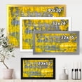 thumbnail image 4 of Designart 'Grey Meets Yellow Abstract Art I' Modern Framed Art Print, 4 of 4