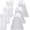 White, variant on 6 count Hard Hat Sun Shade Cooling Skull Cap Sun Protector Quick Dry Shade for Women Men