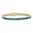 thumbnail image 3 of Ross-Simons 12.00 ct. t.w. London Blue Topaz Tennis Bracelet in 18kt Gold Over Sterling, Women's, Adult, 3 of 6