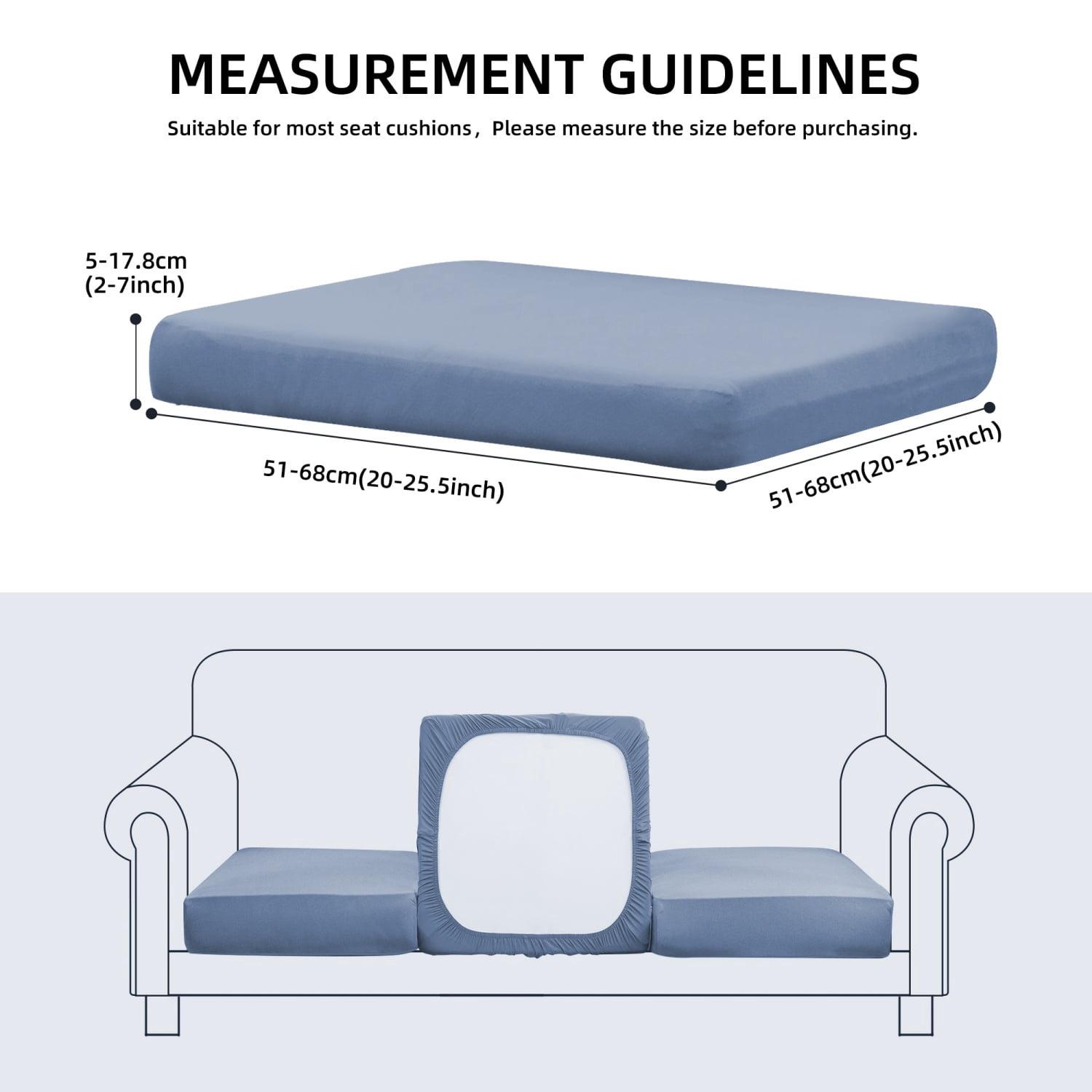 SUKAIKEQA 14PCS Outdoor Cushion Covers Set Replacement for Sofa Sectional Chair(Cover，Only)
