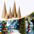 thumbnail image 6 of S SERENABLE 6 Pieces Paper Mache Cones Open Bottom Versatile DIY Hands on for Crafts Cardboard Cones for Decorating Halloween Decorations 15cm 25cm 35cm, 6 of 8