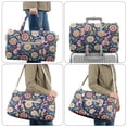 thumbnail image 6 of Garronmavis Large Floral Quilted Duffle Bag for Women, Weekender Overnight Bag Carry On Travel Bag with Luggage Sleeve, Cute Gym Dance Hospital Tote with Zipper Pockets, 6 of 7