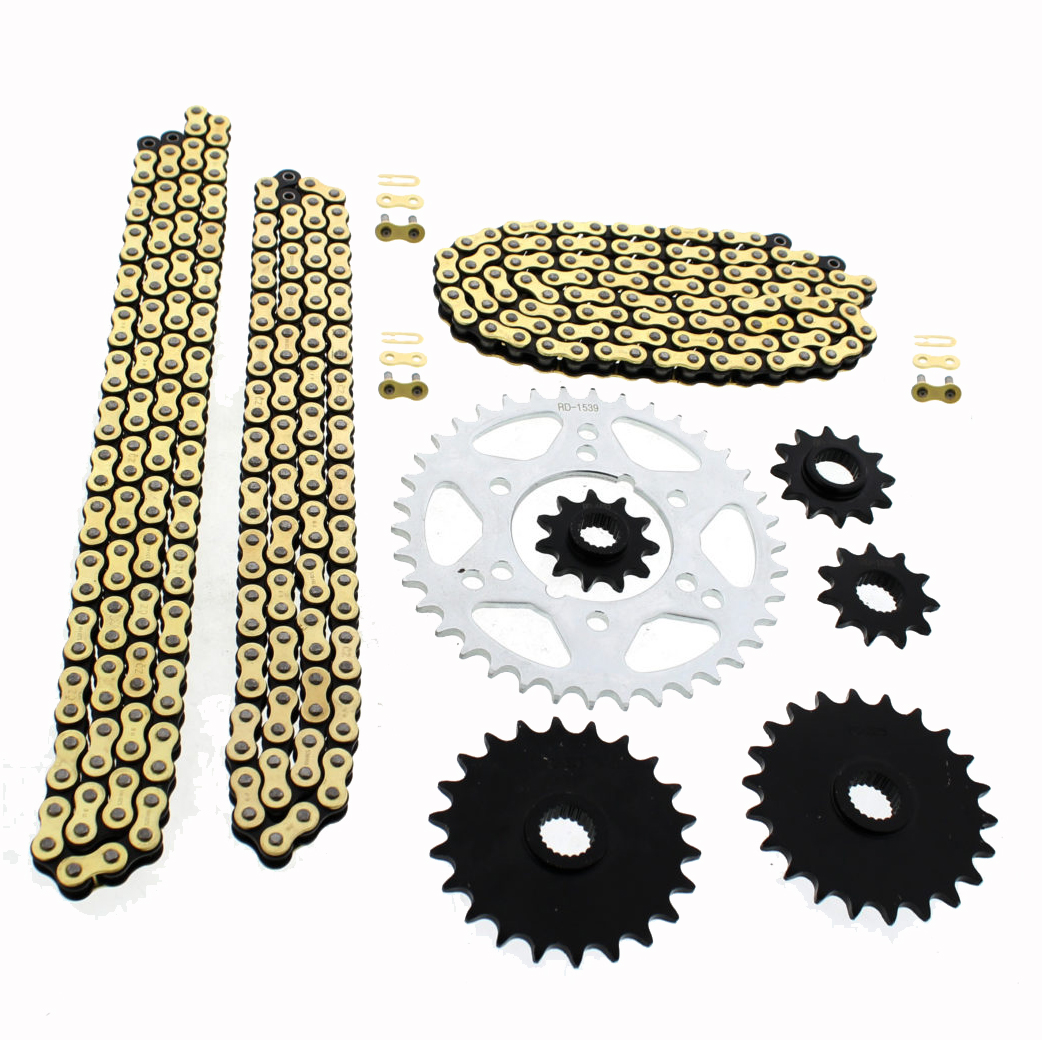 Polaris 300 4x4 Gold O Ring Chains & Complete Sprocket Set