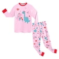thumbnail image 6 of Hessimy Toddler Boys Girls Spring Summer 2Pcs Long Sleeve Sweatshirt Elastic Waist Pants Sweatsuit, Pullover Casual Set(Light Pink,7-8 Years), 6 of 7