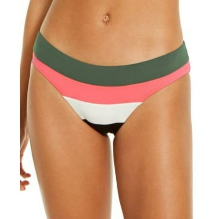 Becca BLACK MULTI Circuit Colorblock Hipster Bikini Swim Bottom  US X-Large