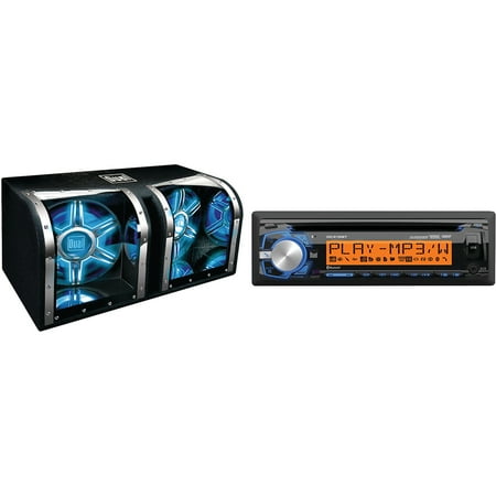 Dual DC416BT Receiver & Dual BP1204 1100W Dual 12" Subwoofers Bandpass Box