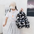 thumbnail image 2 of Bolsa Mochila escolar informal de nailon con estampado de vaca, mochilas de viaje para estudiantes (negro) Likrtyny Para Estrenar, 2 of 8