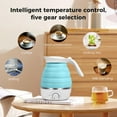 thumbnail image 3 of Travel Foldable Electric Kettle Portable Silicone Foldable Electric Kettles Collapsible Heating Water Boiler Silicone Kettle For Coffee Tea Fast Water Boiling Blue, 3 of 7