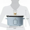 thumbnail image 6 of Beautiful 4Qt Slow Cooker with Touch-Activated Display, Cornflower Blue by Drew Barrymore, 6 of 9