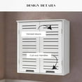 thumbnail image 5 of Wall-Mounted Bathroom Cabinet with Double Vented Doors, Compact Storage Organizer for Toiletries, White Finish - Miami Collection, 5 of 10
