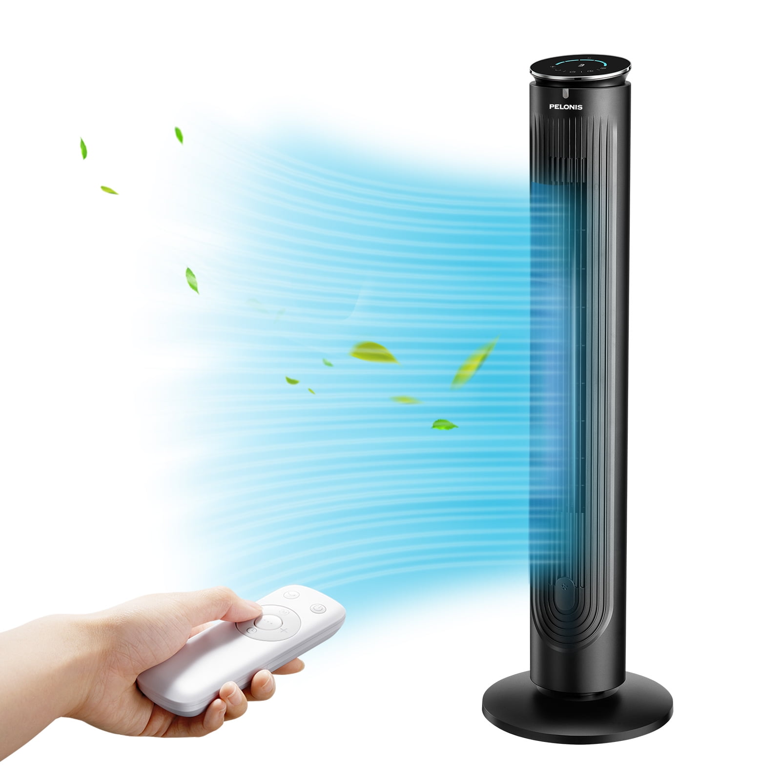Pelonis 42'' 5-Speed Oscillating Tower Fan with Remote Control, Black -  Walmart.com