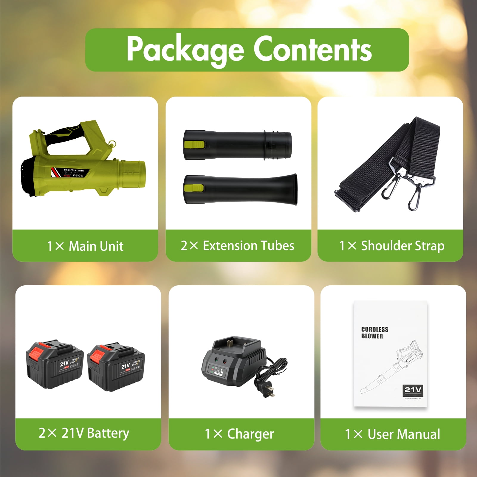 Leaf Blower, 680CFM/280MPH Electric Cordless Leaf Blower with 2*6.0Ah Batteries and Charger, 6 Speed Mode, Lightweight Leaf Blowers for Blowing Leaves, Lawn Care, Patio Cleaning and Dust