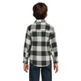 thumbnail image 4 of Wrangler Boys’ Long Sleeve Flannel Shirt, Sizes 4-18 & Husky, 4 of 5