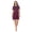 Burgundy, variant on Taupe Dark 1X Plus Size Women's Short Sleeve Midi T-Shirt Dress, Casual Cute Loose Swing Tunic Dress, Trendy Spring Summer 2024