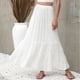 thumbnail image 4 of Moda mujer verano cintura alta sólido Casual una línea volante falda larga Wmkox8yi FGJ1960, 4 of 8