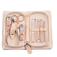 thumbnail image 1 of SHENMO 9-Piece Manicure Pedicure Kit, Stainless Steel Nail Set with Case - Nail Scissors, Nail Clipper, Nipper, Glass Nail File, Nail Nipper, Cuticle Pusher, 1 of 4