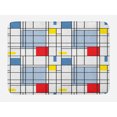 thumbnail image 1 of Geometric Bath Mat, Abstract Pattern in the Style of Suprematism Art Quadratic Striped Grid Design, Plush Bathroom Decor Mat with Non Slip Backing, 29.5" X 17.5", Multicolor, by Ambesonne, 1 of 2