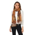 thumbnail image 2 of FORMRS Womens Scarf Winter Soft Long Big Warm Shawls Wrap Tassel Scarves, Fall Pattern, 2 of 9