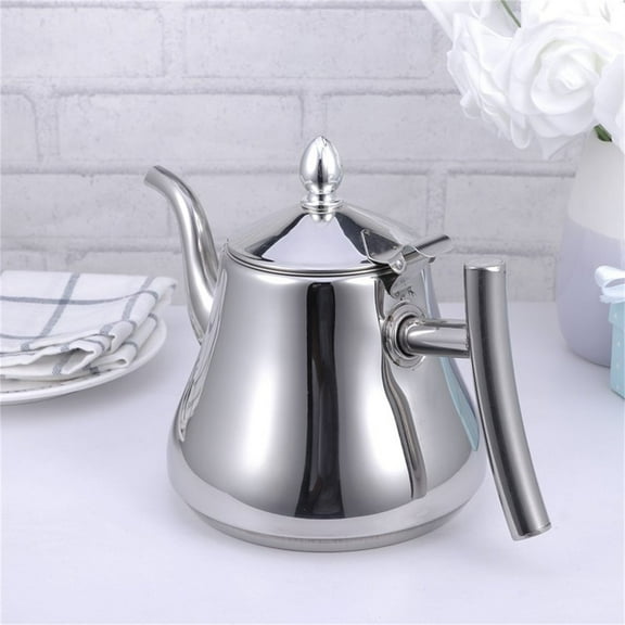Hilingoto Clearance 1.0L Kettle Cold Water Filter Hotel Stainless Steel Kettle, 1L Stainless Tea Pot Water Kettle Tea Kettle With Strainer for Home Restaurant Christmas Clearance