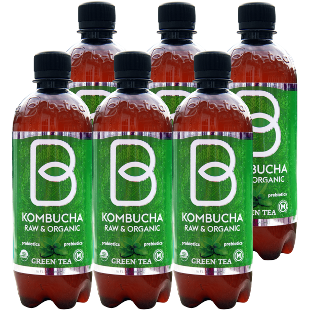 Kombucha Japanese Bancha Green Tea, 16 Fl Oz (Pack of 6)