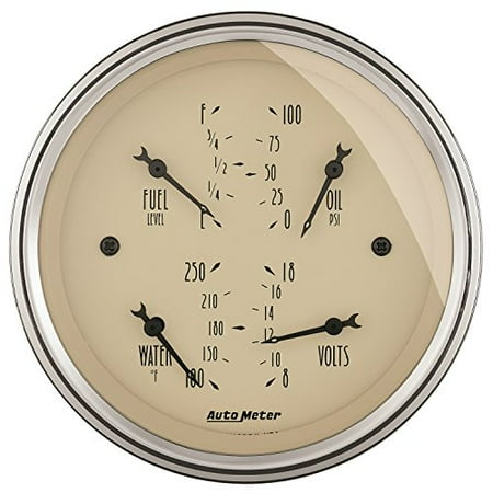 Auto Meter Quad Gauge (Antique Beige) - 1814