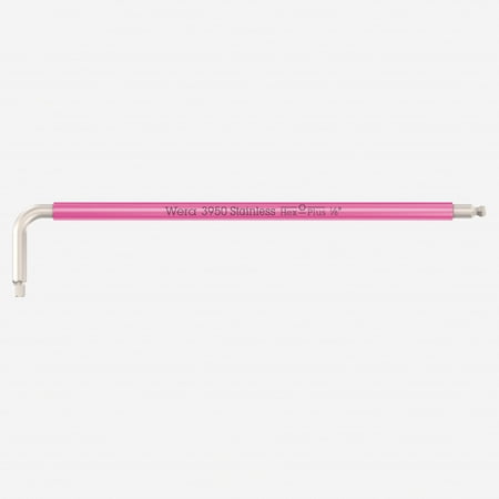 

Wera 022852 Multicolor Hex-Plus Stainless L-key with Ball End 1/8 x 123mm (Bright Pink)