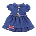 thumbnail image 1 of Vestido de muñeca de algodón para bebé Ropa de vestir de mezclilla para bebés recién nacidos para juguetes de muñeca de niña de 18 pulgadas Inevent FN0366-00B, 1 of 7
