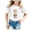 White, variant on LRen Girls Easter Shirts Size 7/8 Cartoon Rabbit Short Sleeve T-Shirt Cute Happy Easter Vacation Tops Children's Shirts