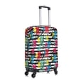 thumbnail image 3 of Daiia Trendy Colorful Pineapples 1 Luggage Cover, Thickened Washable Travel Luggage Covers, Elastic Unique Baggage Covers for 18-20 inch Luggage-Small, 3 of 9