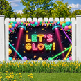 thumbnail image 2 of Neon Theme Glow Party Banner Colorful Design for Dance Party Indoor Event Celebration, 2 of 9
