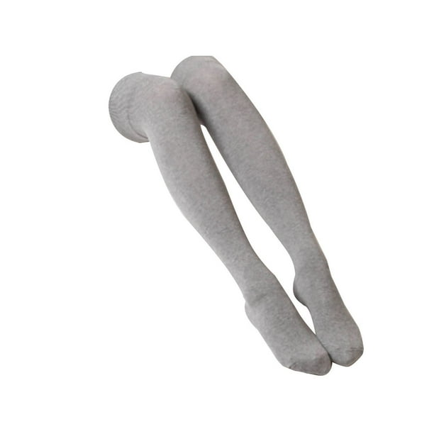 Sonducket 1 par de calcetines de invierno hasta el muslo, térmicos por encima de la rodilla, accesorios largos para mujer Medias Gris claro