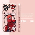 thumbnail image 3 of Funda para iPhone 14 13 12 11 Pro XS Max Mini X XR 7 8 6 6S Plus Color Simple funda de silicona líquida Marvel's Hero Spider-Man, 3 of 5